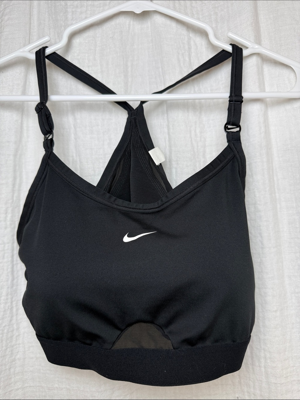Nike Indy Light-Support Padded V-Neck Sports Bra - Black